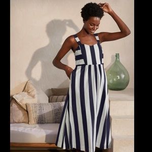 Boden Women’s Dress sz 12 Navy Stripe Lucy NEW #Z154